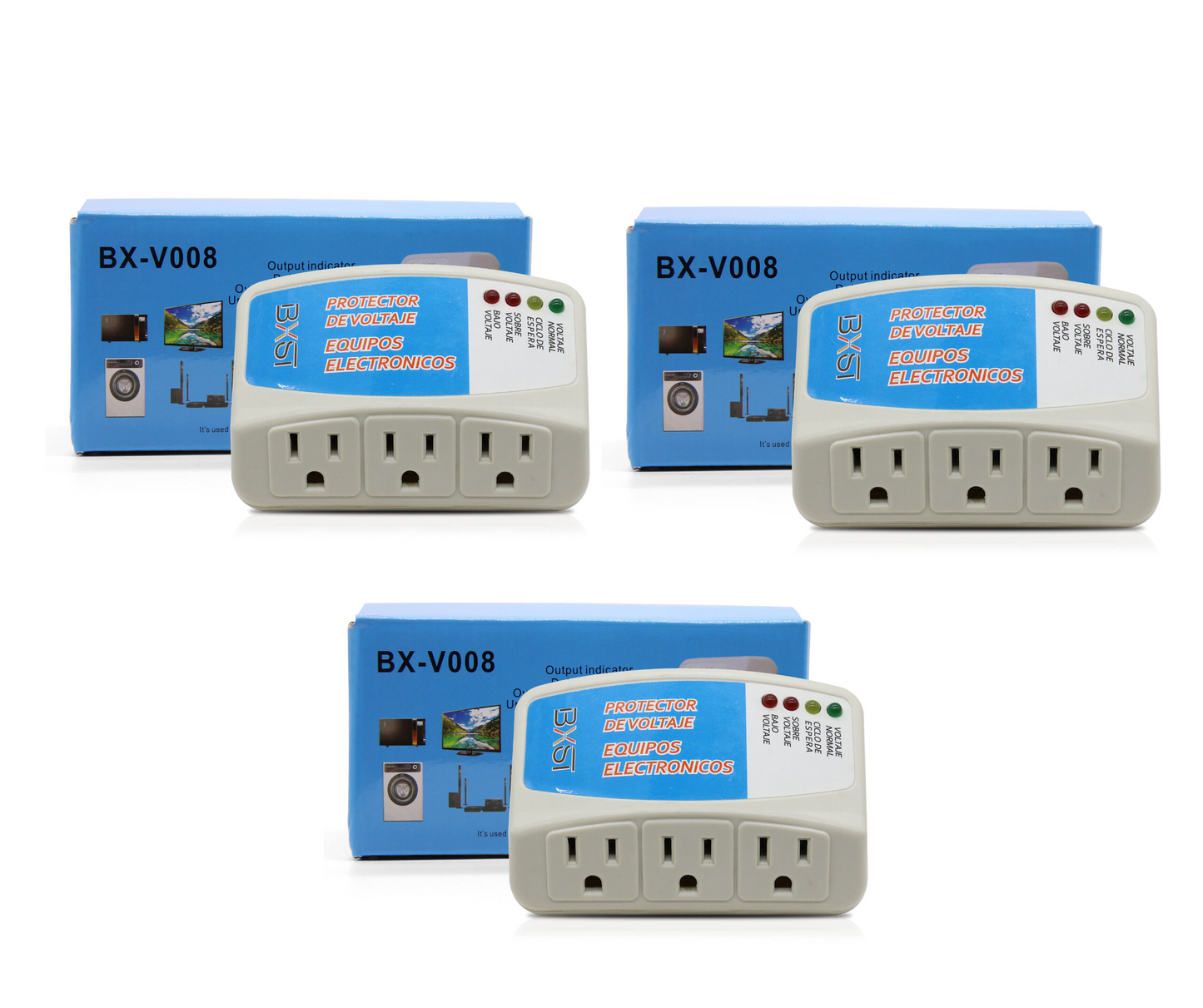 Voltage Protector - 3 Plugs