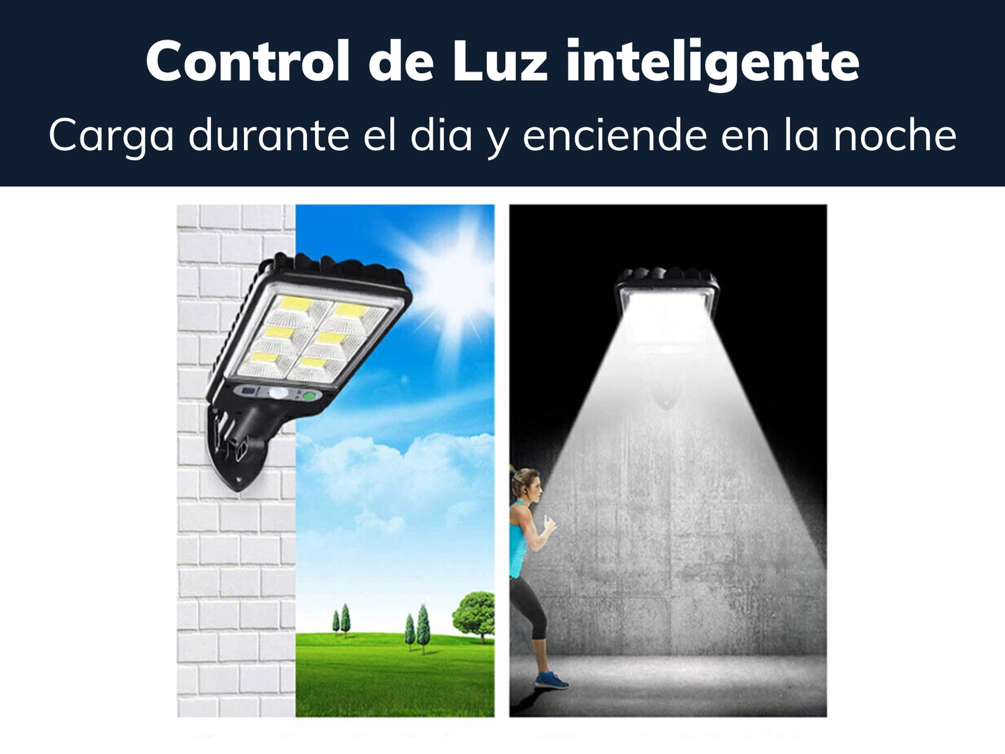 Foco Solar Led 2,000 Lumens - Compra 2 el 3ro Gratis!