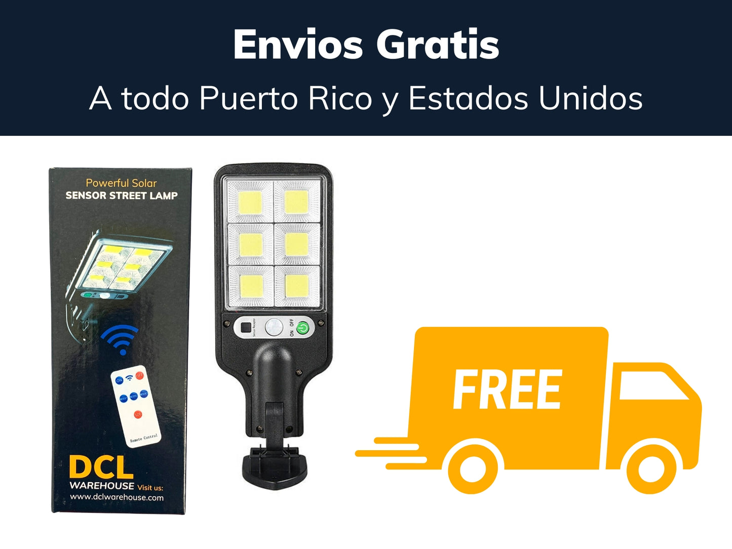 Foco Solar Led 2,000 Lumens - Compra 2 el 3ro Gratis!